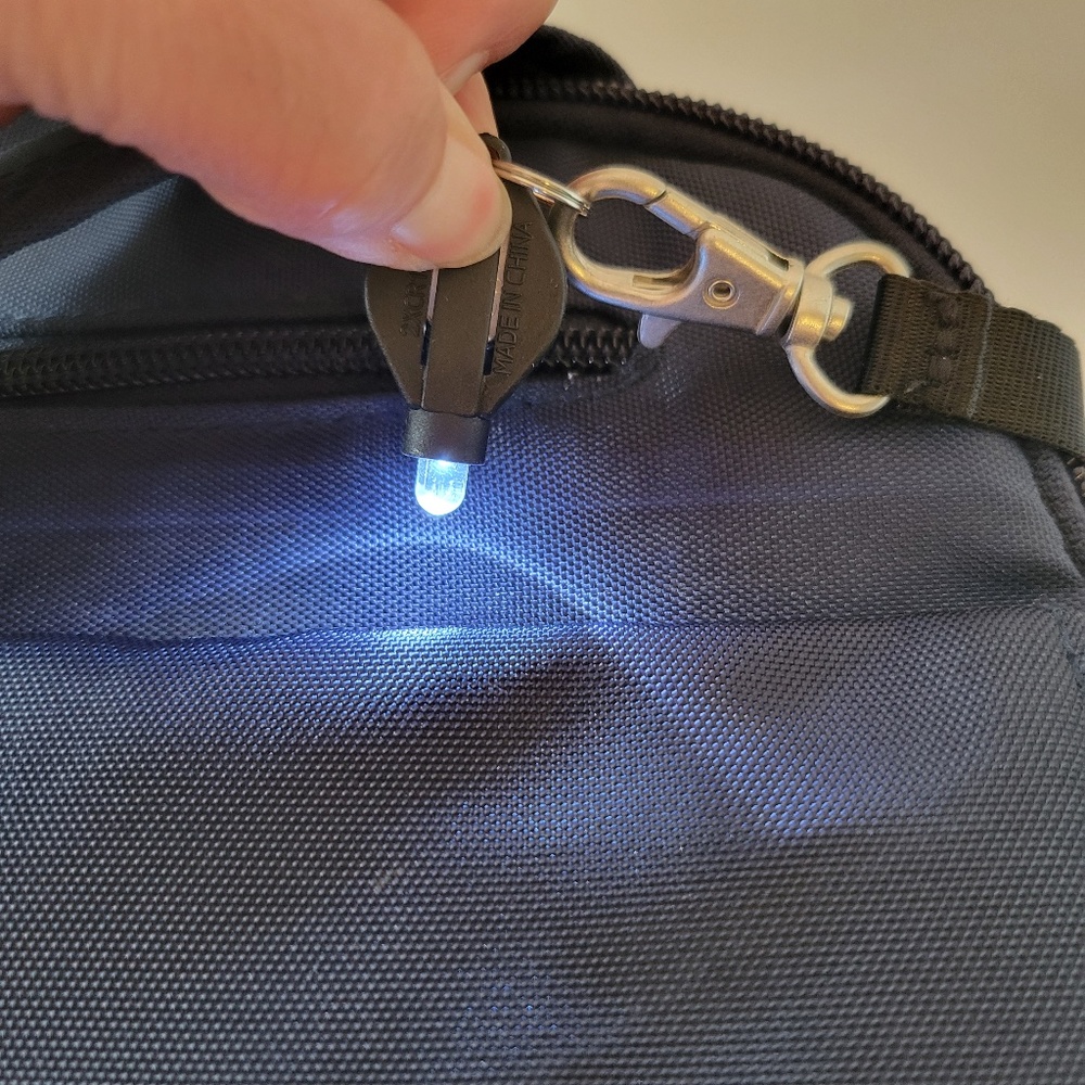 Travelon Anti-Theft Classic Crossbody Security Travel Bag Purse Midnight - Blue - Picture 14 of 14